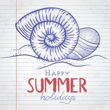 Set of Hand Drawn Various Elements Set of Hand Drawn Various Elements On L... 스톡 사진