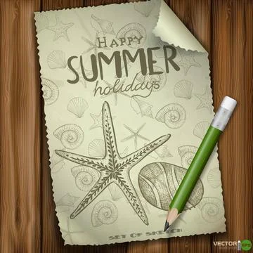 Set of Hand Drawn Various Elements Set of Hand Drawn Various Elements On O... Stock Photos