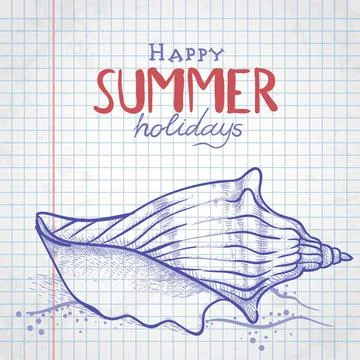 Set of Hand Drawn Various Elements Set of Hand Drawn Various Elements On L... Stock Photos