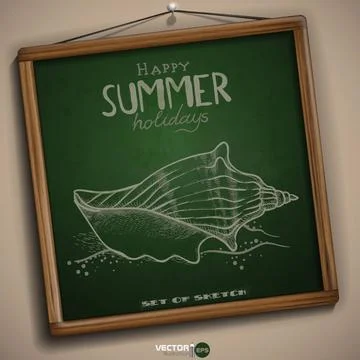 Set of Hand Drawn Various Elements Set of Hand Drawn Various Elements On A... Stock Photos