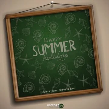 Set of Hand Drawn Various Elements Set of Hand Drawn Various Elements On A... Stock Photos