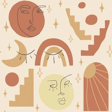 Set of hand drawn various shapes and doodle object Stock Illustration