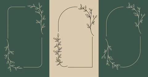 Set of hand drawn vector flowers, tropical leaves, plant, wildflower, rose... Stock Illustration