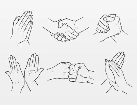 Set of hand drawn vector Stock-Illustration