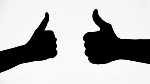 Set of hand gestures. Body language. Black &amp; white, close-up, isolated footage. Video stock 123827986