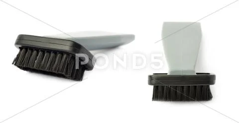 Set of Hand held small vacuum head cleaner isolated over the white background Stock Photos