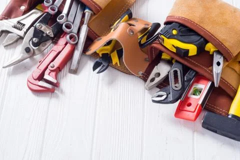 Set of hand tools Stock Photos