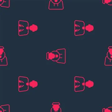 Set Hands in praying position and Monk on seamless pattern. Vector Stock Illustration