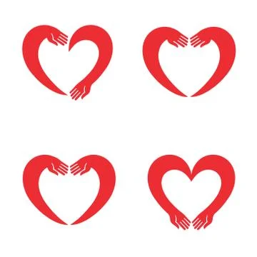 Set of hearts Stock Illustration