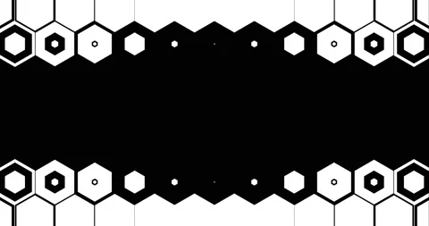 Set of Hexagon Matte Transitions Видео 134177499