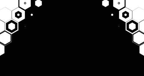 Set of Hexagon Matte Transitions Vídeos de archivo 134177558