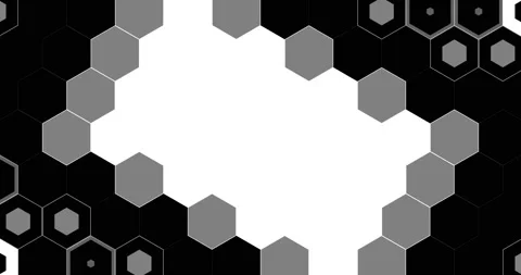 Set of Hexagon Matte Transitions Vídeos de archivo 134177589