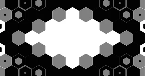 Set of Hexagon Matte Transitions Stock Footage 134177713