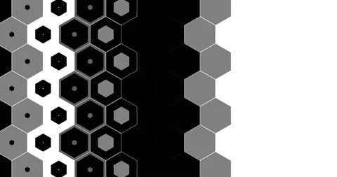 Set of Hexagon Matte Transitions Vídeos de archivo 134177784