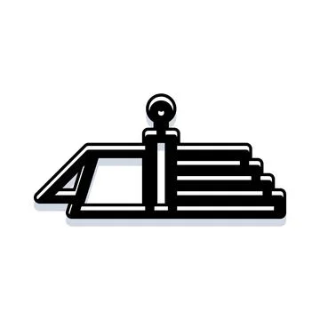 Set of hexagon wrench keys icon Stock Illustration