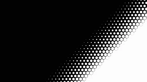 Set of hexagonal pattern transitions Stock Footage 160361378