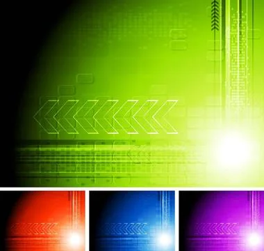 Set of hi-tech backgrounds. Eps 10 design Set of hi-tech backgrounds. Eps ... Stock Photos
