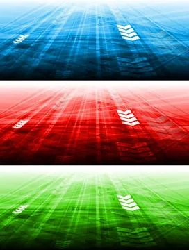 Set of hi-tech banners. Eps 10 vector illustration Set of hi-tech banners.... 库存照片