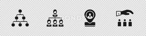 Set Hierarchy organogram chart, , Worker location and Boss with ...