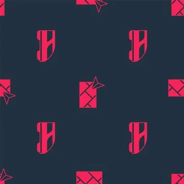 Set High-speed train and City map navigation on seamless pattern. Vector Stock Illustration