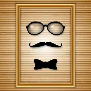 Set of hipster elements in the frame Stock-Illustration