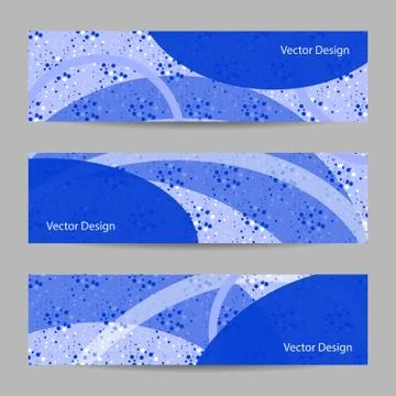 Set of horizontal banners Stock Illustration