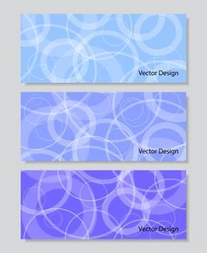 Set of horizontal banners Stock Illustration