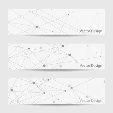 Set of horizontal banners Stock Illustration