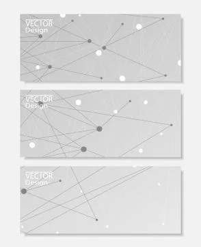 Set of horizontal banners Stock Illustration