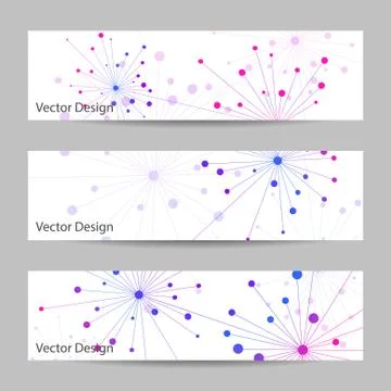 Set of horizontal banners イラスト素材