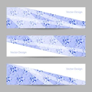 Set of horizontal banners Stock Illustration