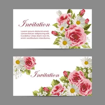 Set of horizontal banners Stock Illustration