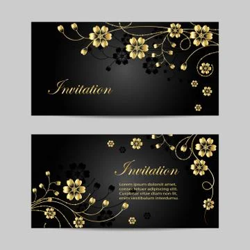 Set of horizontal banners Stock Illustration