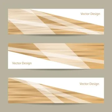 Set of horizontal banners Stock Illustration