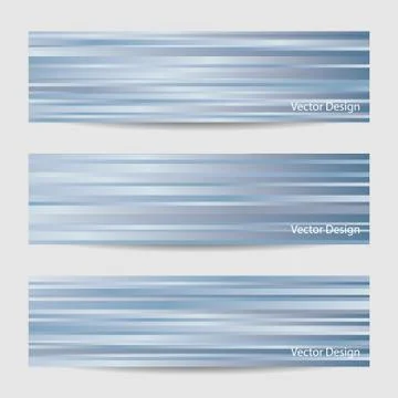 Set of horizontal banners Stock Illustration