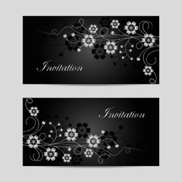 Set of horizontal banners Stock Illustration