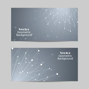 Set of horizontal banners Illustrazione stock