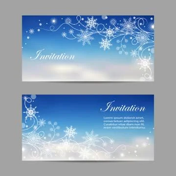 Set of horizontal banners Stock Illustration