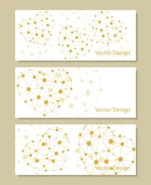 Set of horizontal banners Stock Illustration