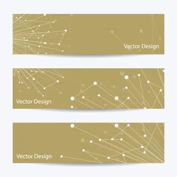 Set of horizontal banners Illustrazione stock