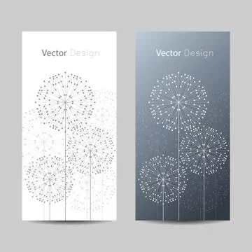 Set of horizontal banners Stock Illustration
