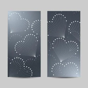 Set of horizontal banners Stock Illustration