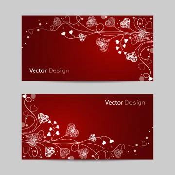 Set of horizontal banners Stock Illustration