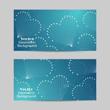 Set of horizontal banners Stock Illustration