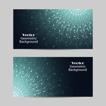 Set of horizontal banners Illustrazione stock