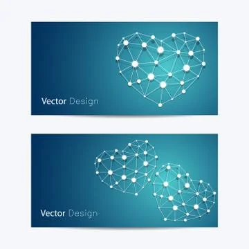 Set of horizontal banners Stock Illustration