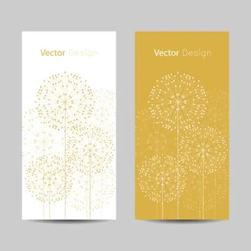 Set of horizontal banners Stock Illustration