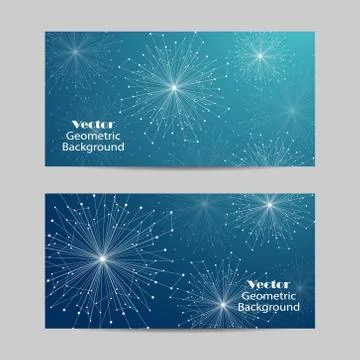 Set of horizontal banners Stock Illustration