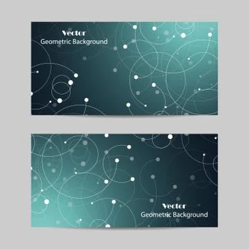 Set of horizontal banners Stock Illustration