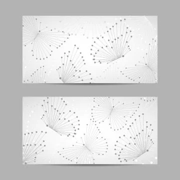 Set of horizontal banners Stock Illustration